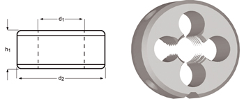 F180 - NPT Schneideisen, Schälanschnitt, geläppt