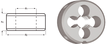 F190 - PG Schneideisen, Schälanschnitt, geläppt