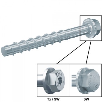 Leistungsstarke Betonschraube Mod.  ULTRACUT FBS II US