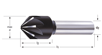 G132 - Kegelsenker 90°, spitz auslaufend