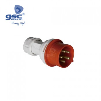 CEE-Stecker 5P (3P+N+PE) Ref. 002300388-002300389