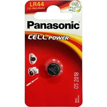 1er Pack Knopfzelle PANASONIC LR44 von 1,5 V.