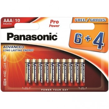 10-er Blister Alkaline Batterien Panasonic  LR03, 1,5 V.