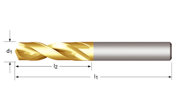 R520 - CDX Spiralbohrer, kurz