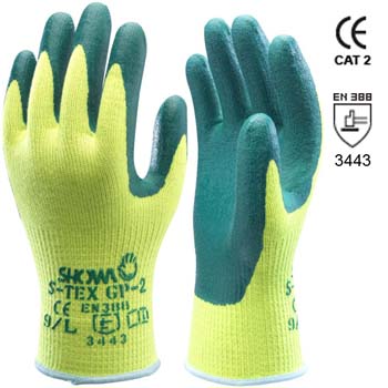 Handschuhe aus Polyester und Hagane coil und Nitrilbeschichtigung Mod. S-TEX GP-2