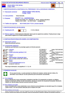 Sicherheits Datenblatt